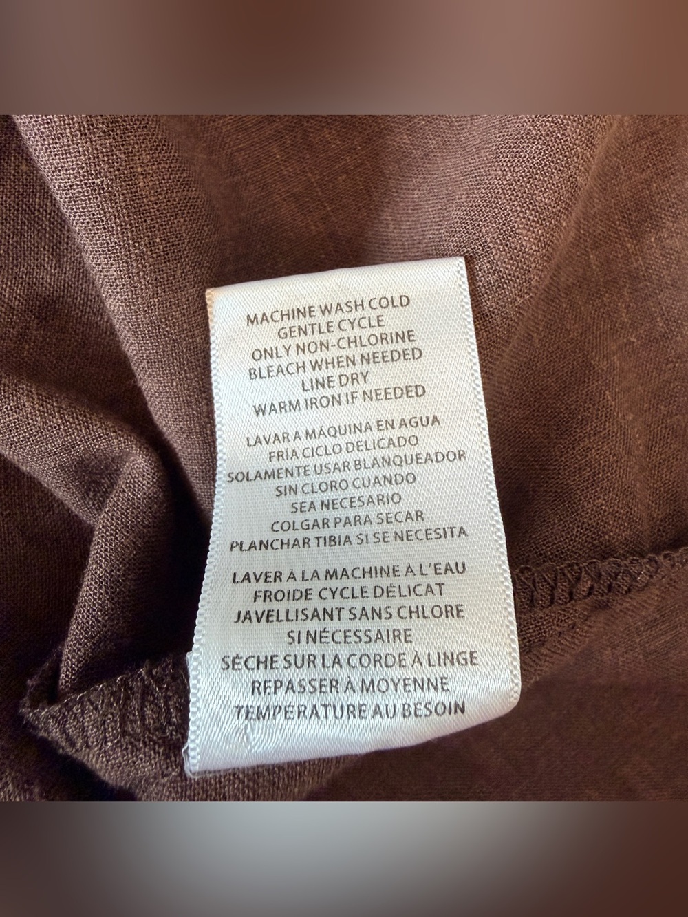 Kut From The Kloth Brianna Boxy Shirt Ladies Large In Chocolate Brown - Picture 6 of 11